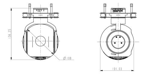 S108VB-NNV230T000L000兩軸單光吊艙（30倍全彩夜視）
