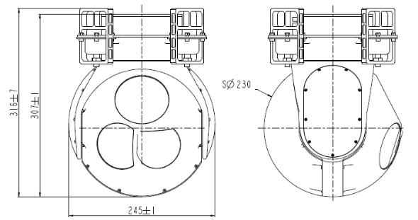 S230TA兩軸三光吊艙